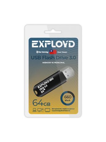 USB Flash Drive 64Gb - Exployd 660 3.0 EX-64GB-660-Black