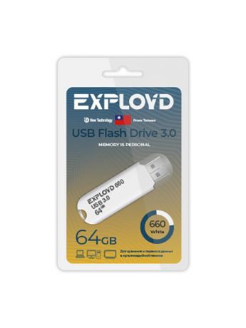 USB Flash Drive 64Gb - Exployd 660 3.0 EX-64GB-660-White