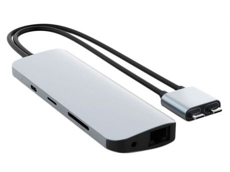 Хаб USB HyperDrive Hyper Viper 10-in-2 Hub для MacBook Pro / Air Silver HD392-SILVER
