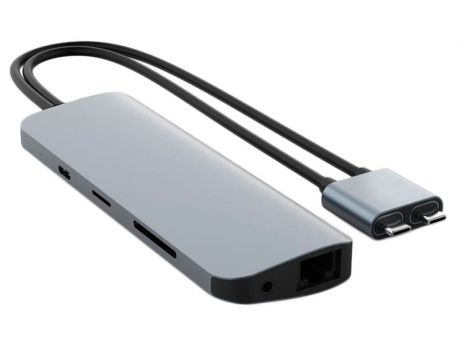 Хаб USB HyperDrive Hyper Viper 10-in-2 Hub для MacBook Pro / Air Space Grey HD392-GRAY