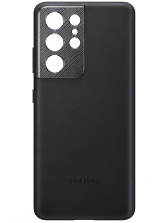 Чехол для Samsung Galaxy S21 Ultra Leather Cover Black EF-VG998LBEGRU