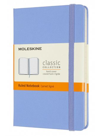 Блокнот Moleskine Classic Pocket 90x140mm 96 листов Blue Hydrangea MM710B42 / 1214854