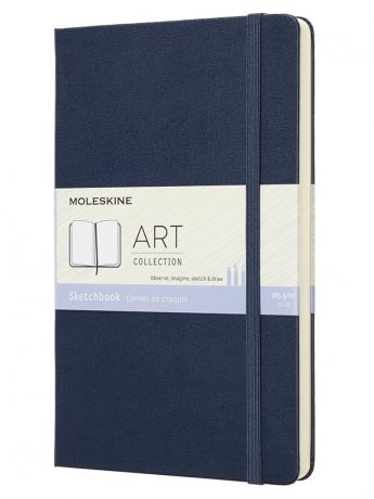 Блокнот для рисования Moleskine Art Sketchbook Medium 115x180mm 44 листа Blue ARTQP054B20 / 1139410