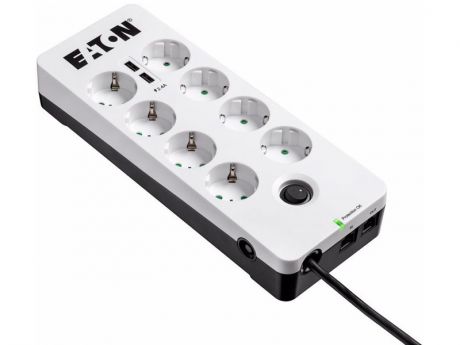 Сетевой фильтр Eaton Protection Box 8 Tel USB Din 8 Sockets 0.8m PB8TUD