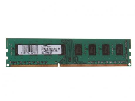 Модуль памяти Qumo DDR3 DIMM 1600MHz PC3-12800 CL11 - 4Gb QUM3U-4G1600K11L