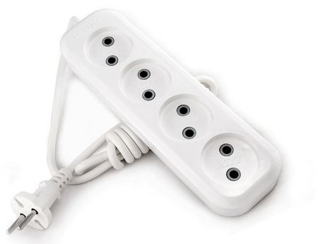 Удлинитель Lux У4-О-03 4 Sockets 3m White