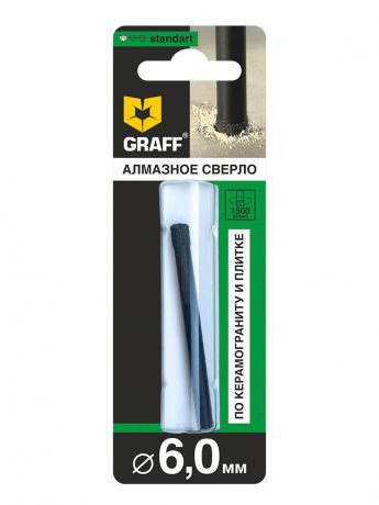 Сверло Graff Standart по керамограниту и плитке 6mm 78665