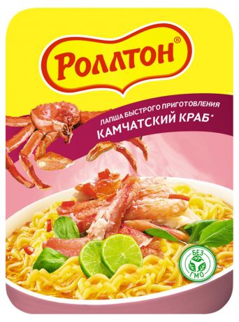 Лапша «Роллтон» Камчатский краб, 90 г