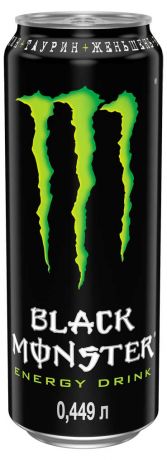 Напиток энергетический Black Monster Energy, 449 мл
