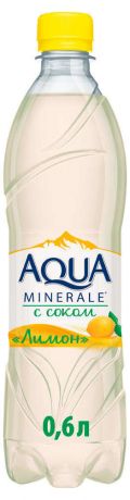 Напиток сильногазированный Aqua Minerale Seasons лимон безалкогольный, 0,6 л