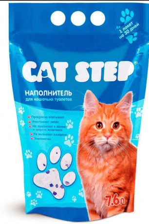 Наполнитель для кошачьего туалета Cat Step cиликагель, 7,6 л