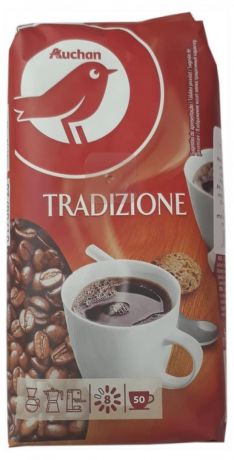 Кофе в зернах Auchan Tradizione, 250 г