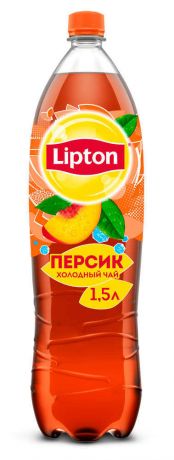 Чай черный Lipton персик, 1,5 л