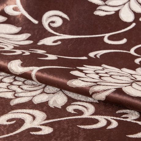 Ткань 1 м/п Лилия блэкаут 100 см цвет коричневый