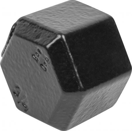 Заглушка квадратная d25 мм, цвет черный