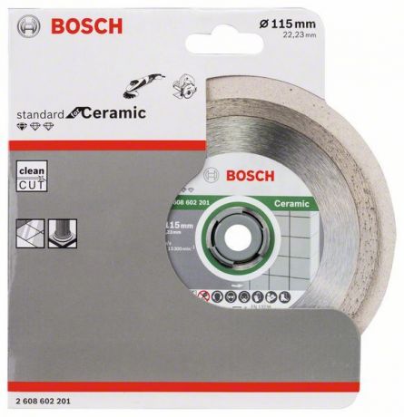 Диск алмазный по керамике Bosch Standart 115x22.23 мм