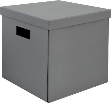 Коробка складная 31х31х30 см картон цвет серый