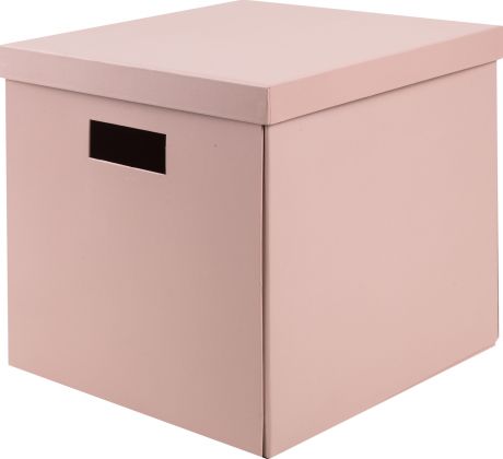 Коробка складная 31х31х30 см картон цвет розовый