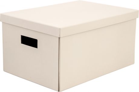 Коробка складная 40х28х20 см картон цвет бежевый