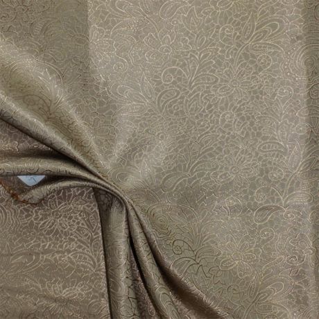 Штора на ленте «Сатен рельеф» 140х260 см цвет бежевый