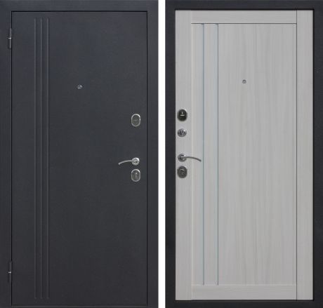 Дверь входная металлическая Дельта 960 мм левая, цвет белый дуб