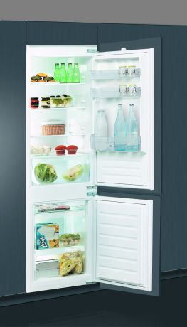 Холодильник встраиваемый двухкамерный Indesit BIN18A1DIF, 177x54.5 см, цвет белый