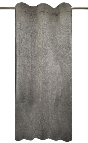 Штора на ленте Puensum 160x280 см цвет серый