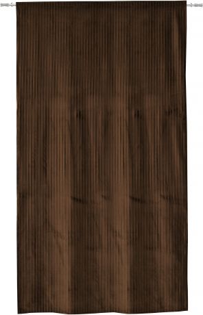 Штора на ленте Dhaulagiri 160x280 см однотон цвет шоколадный