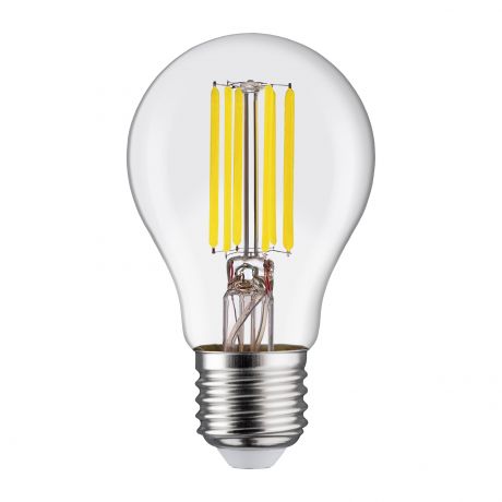 Лампа светодиодная филаментная Lexman E27 220 В 11 Вт груша прозрачная 1521 лм, белый свет