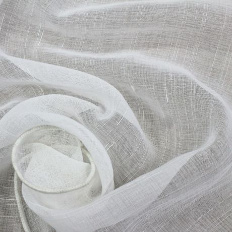 Тюль на ленте «Фентези» 250х260 см цвет белый