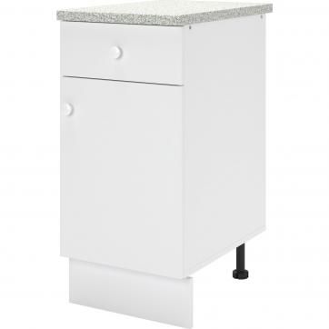 Шкаф напольный "Бэлла" 40x84x60 см, ЛДСП, цвет белый