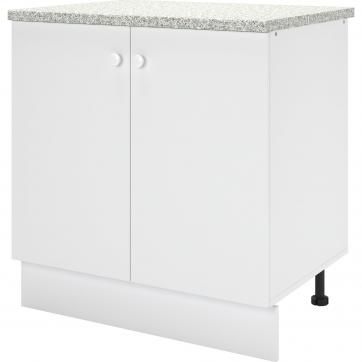Шкаф напольный "Бэлла" 80x84x60 см, ЛДСП, цвет белый