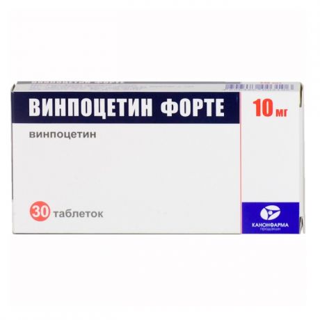винпоцетин форте-канон таб 10мг N30