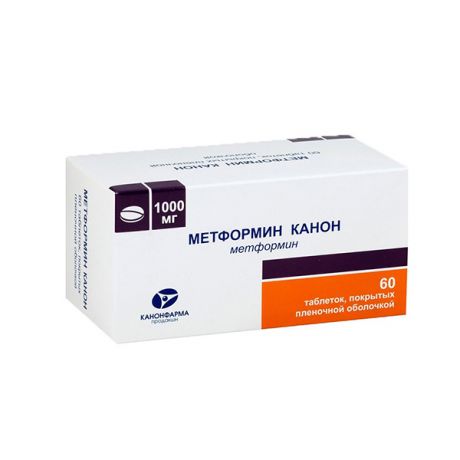 метформин-канон таб ппо 1000мг N60
