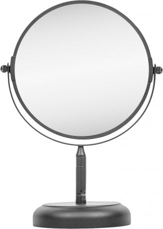 Зеркало настольное двустороннее Ø17 см цвет чёрный