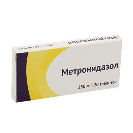 метронидазол-озон таб 250мг 20