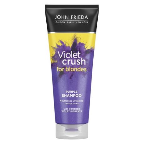 John Frieda Violet Crush Шампунь с фиолетовым пигментом для нейтрализации желтизны светлых волос