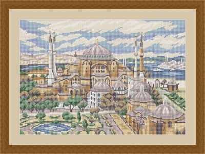 Основа для вышивания с нанесенным рисунком Матрёшкина КАЮ4041 Стамбул - схема для вышивания (Матрёшкина)