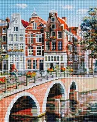 Алмазная мозаика Белоснежка Алмазная вышивка 563-ST-S Императорский канал в Амстердаме