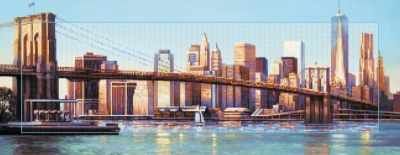 Алмазная мозаика Наследие Алмазная вышивка БС-034 "Бруклинский мост днем"