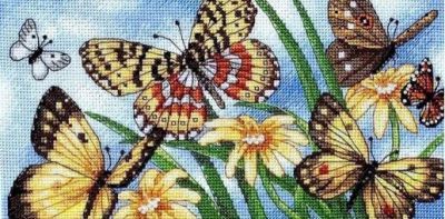 Набор для вышивания Classic Design 4492 Летние бабочки