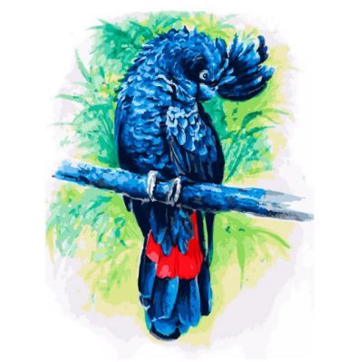 Набор для рисования по номерам Белоснежка 362-AS Синий попугай (Белоснежка)