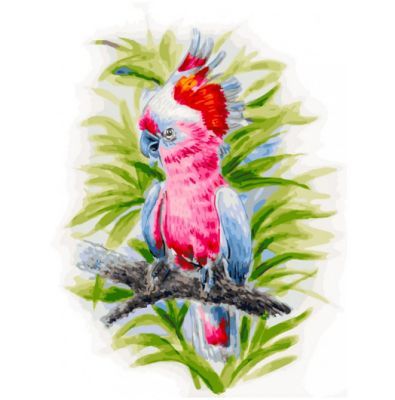 Набор для рисования по номерам Белоснежка 361-AS Розовый попугай (Белоснежка)