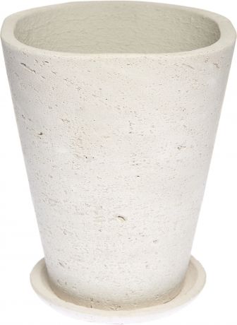 Горшок цветочный D15, 1, 5л., керамика, Белый