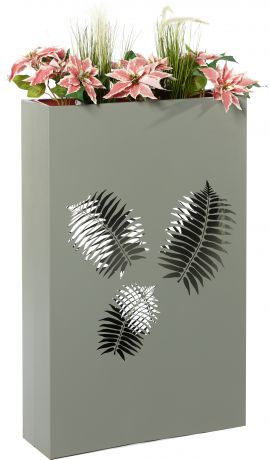 Кашпо цветочное «Кашпо с подсветкой», D63, 10л. металл, Зеленый