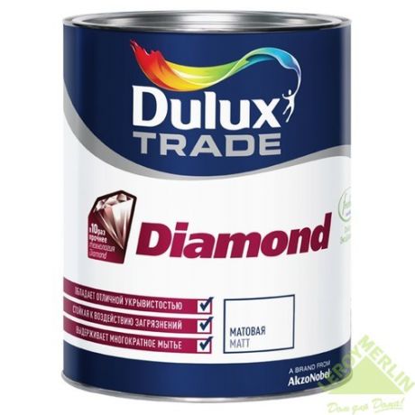Краска для колеровки Dulux Professional Diamond Matt прозрачная база BC 1 л