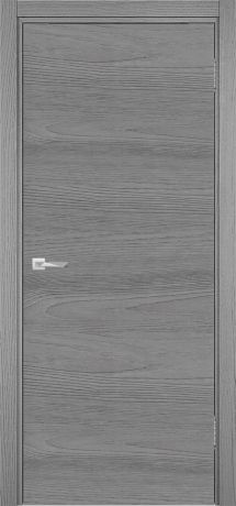 Дверь межкомнатная глухая Verda c замком в комплекте 80x200 см ламинация, цвет ясень серый