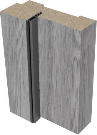 Комплект дверной коробки Verda 26x2070 мм, ламинация, цвет ясень серый, с петлями