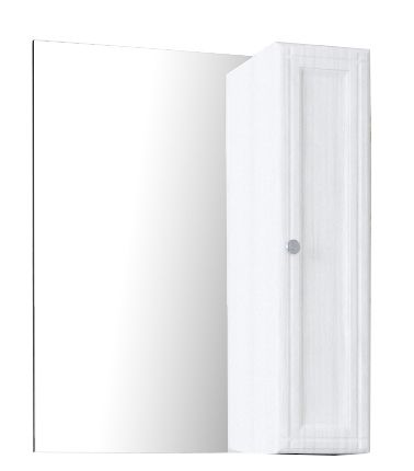 Шкаф зеркальный подвесной «Лаура» 65x80 см цвет белый