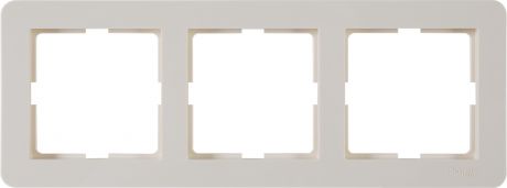 Рамка для розеток и выключателей Schneider Electric W59 Deco 3 поста, цвет слоновая кость